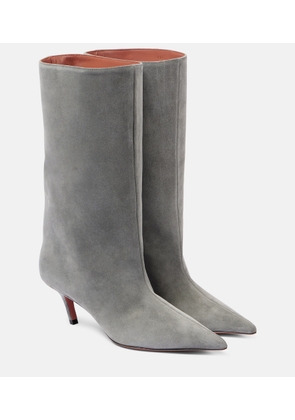Amina Muaddi Fiona 60 suede boots