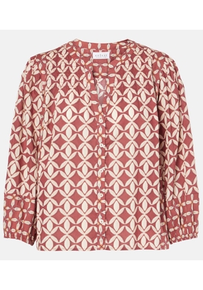 Velvet Haddon printed cotton blouse