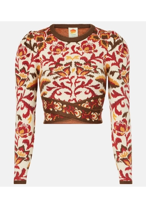 Farm Rio Floral cropped top