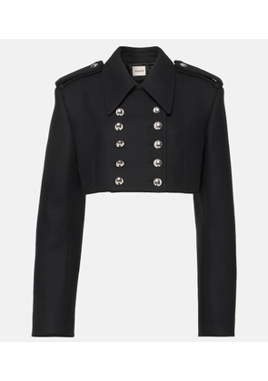 Khaite Leara cropped wool-blend jacket