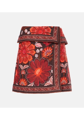 Farm Rio Gigi Tapestry cotton wrap skirt