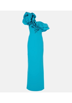 Rebecca Vallance Ella ruffled one-shoulder gown