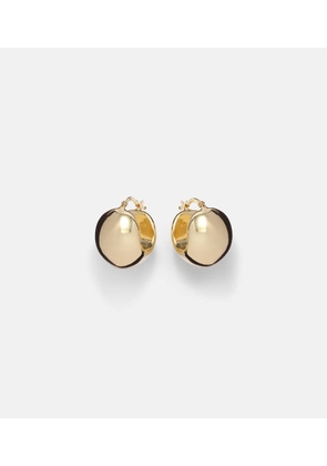 Stone and Strand Ultra Puff 14kt gold huggies