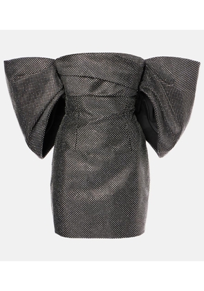 Solace London Elina embellished off-shoulder minidress