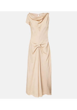 Victoria Beckham Deconstructed gathered midi dress