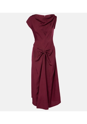 Victoria Beckham Deconstructed gathered midi dress