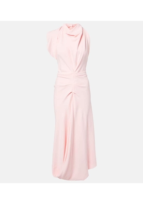 Victoria Beckham Draped crepe midi dress