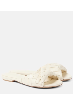 Bottega Veneta Blink Intrecciato leather slides