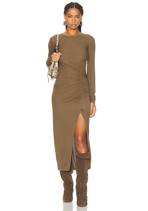 Isabel Marant Etoile Jelina Dress in KHAKI - Olive. Size 34 (also in 38, 40).