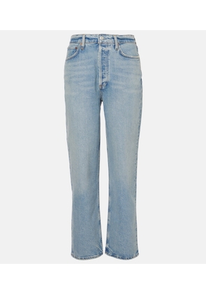 Agolde 90s Pinch Waist Crop high-rise straight jeans