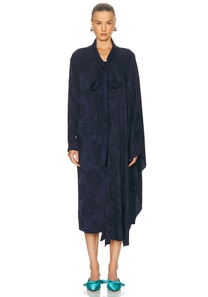 Balenciaga Scarf Dress in Dark Navy - Navy. Size 34 (also in 36, 38, 40).