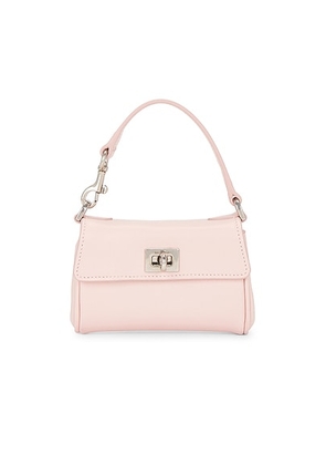 Balenciaga Rodeo Micro Chain Bag in Suede Pink - Pink. Size all.