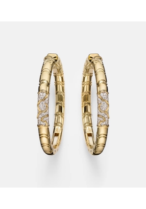 Marina B Ondine 18kt yellow gold hoop earrings with diamonds