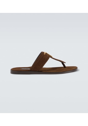 Tom Ford Brighton TF suede thong sandals