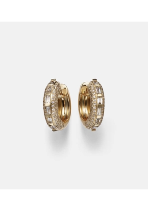 Shay Jewelry 18kt gold hoop earrings with diamonds