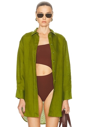 ERES Mignonette Top in Pistache - Green. Size L (also in S).