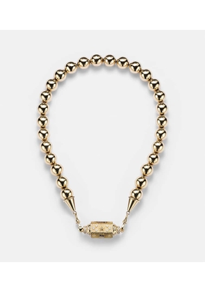 Marie Lichtenberg No Risk No Glory 18kt gold locket necklace with diamonds