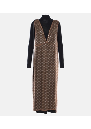 Dorothee Schumacher Pure Glam sequined floral wool midi dress
