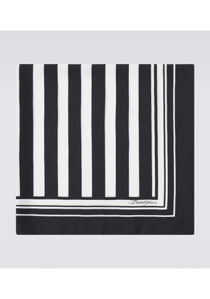 Dolce&Gabbana Striped silk scarf