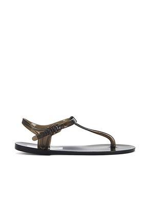 Christopher Esber Billi T-Bar Flat Sandal in Black - Black. Size 36 (also in 37, 39, 40).