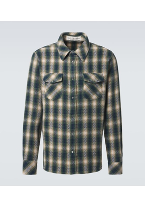 God's True Cashmere Tartan cashmere shirt
