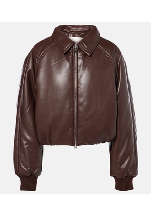 Agolde x Shoreditch Ski Club Tate faux leather bomber jacket