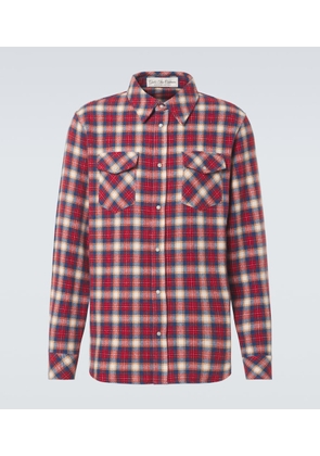 God's True Cashmere Ski Santa Fe plaid cashmere shirt