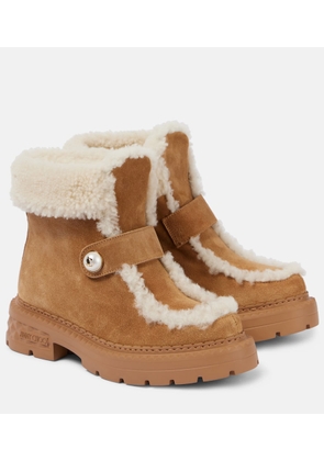 Jimmy Choo Shea shearling-lined suede ankle boots