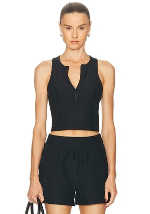 Beyond Yoga Spacedye Move Up Cropped Tank Top in Darkest Night - Black. Size XS (also in ).