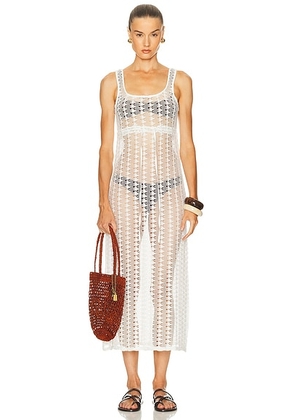 Deiji Studios Thread Dress in Off White - Cream. Size L (also in ).