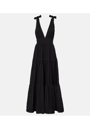 Poupette St Barth Cara tiered cotton maxi dress
