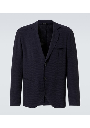 Giorgio Armani Chevron jacquard blazer