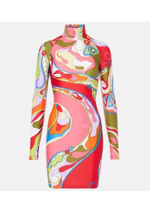 Pucci Orchidee jersey minidress