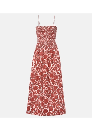 Faithfull Geriba floral linen maxi dress