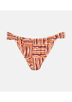 Faithfull Andez printed low-rise bikini bottoms