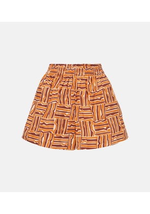 Faithfull Elva printed cotton shorts