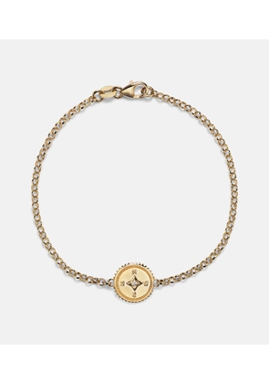 FoundRae Internal Compass 18kt gold bracelet with diamond