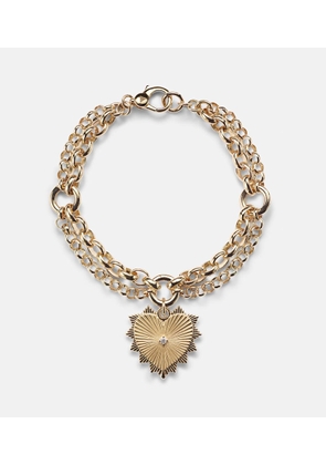 FoundRae True Love 18kt gold charm bracelet with diamond