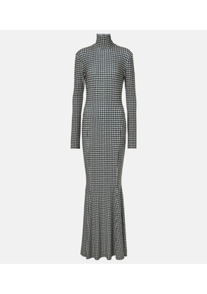 Norma Kamali Houndstooth gown