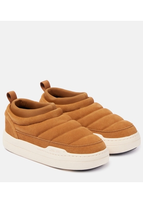 Moon Boot Park Soft suede slip-on shoes