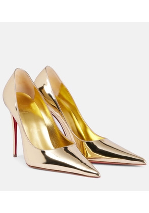 Christian Louboutin Kate Max mirrored leather pumps