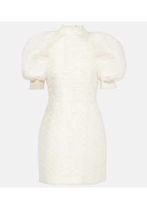 Rotate Bridal pleated lace minidress