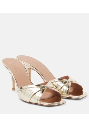 Malone Souliers Perla 70 croc-effect leather mules