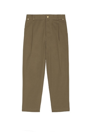 Drôle De Monsieur Le Pantalon Cropped Twill Pants in Taupe - Taupe. Size XL/1X (also in ).
