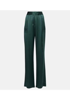 The Sei Pleated silk charmeuse wide-leg pants
