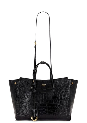 Balenciaga Hampton Small Carry All Bag in Black - Black. Size all.