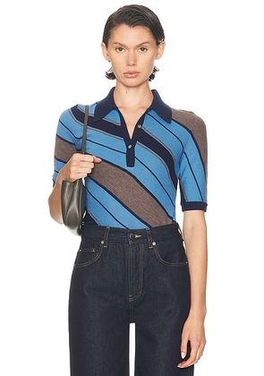 Acne Studios Kamandas Diagonal Stripe Top in Multi Blue - Blue. Size M (also in S, XS).