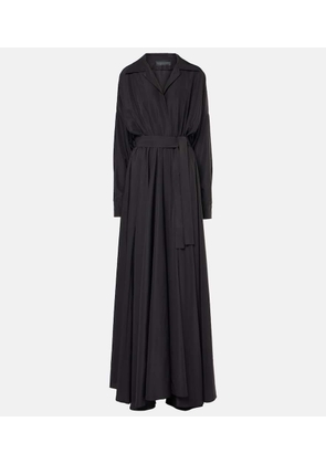Norma Kamali Belted oversized shirt dress