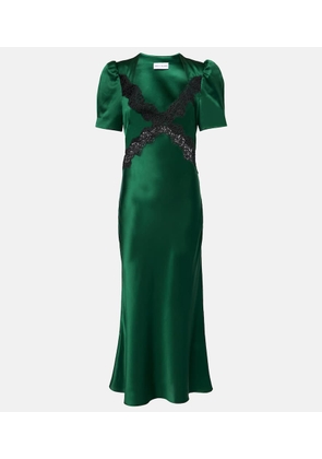 Rebecca Vallance Charelle silk saten slip dress