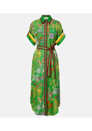 Alemais Fiesta printed belted shirt dress